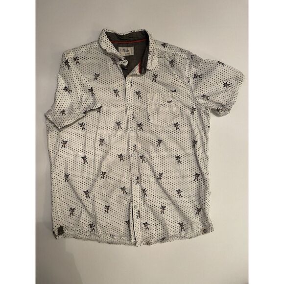 Free Planet Christmas Reindeer Dab Short Sleeve Shirt XL - See Measurements‎ - Picture 1 of 9
